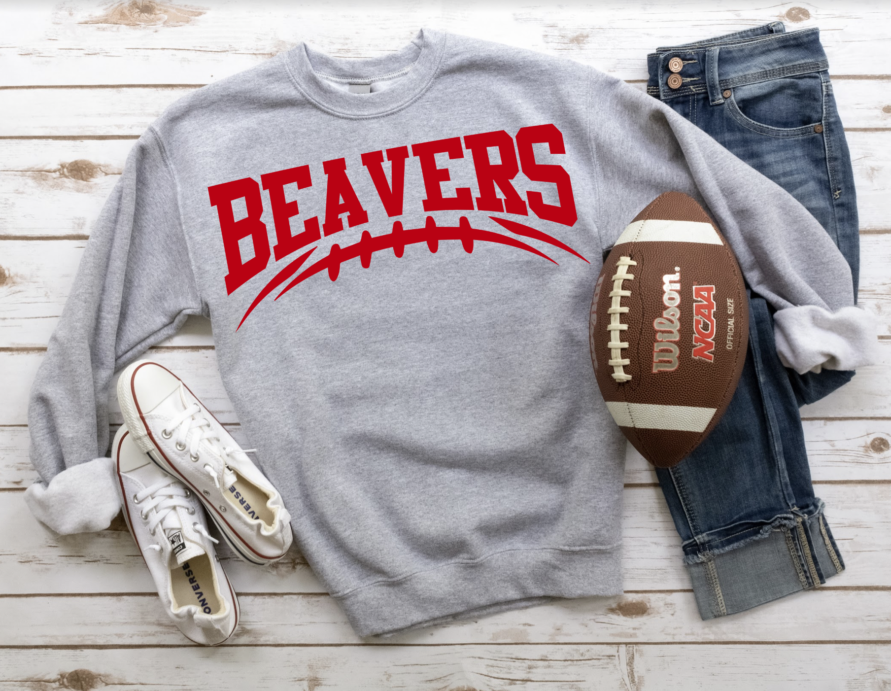Beavers Football Arched DTF Print