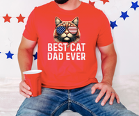 Best Cat Dad Ever DTF Print