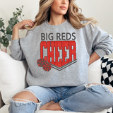 Big Reds Glitter Cheer DTF Print