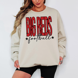 Big Reds Football Hockey Star Power Team Sports DTF Print