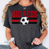 Big Reds Soccer Grunge DTF Print