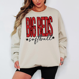 Big Reds Softball Hockey Star Power Team Sports DTF Print