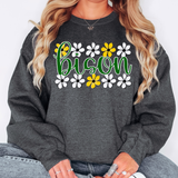 Bison Daisy Row DTF Print