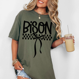 Bison Simple Bow Checker DTF Print