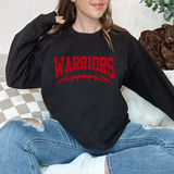 Warriors Football Arched DTF Print