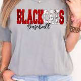 BlackCat Sport Grunge DTF Print