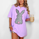 Black Leopard Bunny DTF Print