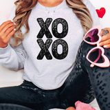XOXO Stacked Sequin Effect DTF Print