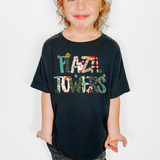 Plaza Towers Christmas Doodle DTF Print