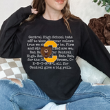 Central Bears Fight Song Mascot DTF Print