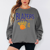 Blazers Basketball Swoop DTF Print