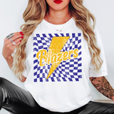 Blazers Checker Bolt DTF Print