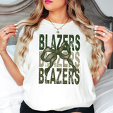 Blazers Matching Stacked Camo Greens DTF Print
