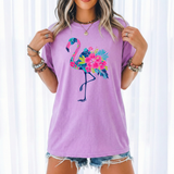 Summer Blue Flamingo DTF Print