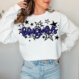 Bluejays Retro Star DTF Print