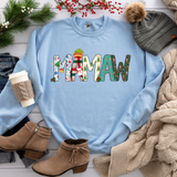 Mamaw Christmas Doodle DTF Print