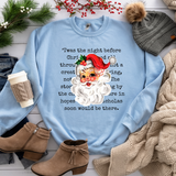 Vintage Santa lyrics DTF Print