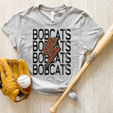 Bobcats Baseball Bolt DTF Print