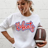 Bobcats Outline DTF Print