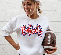 Bobcats Outline DTF Print