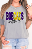 Bobcats Sport Grunge DTF Print