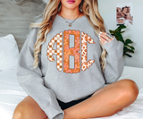 Custom Boho Fall Monogram DTF Print