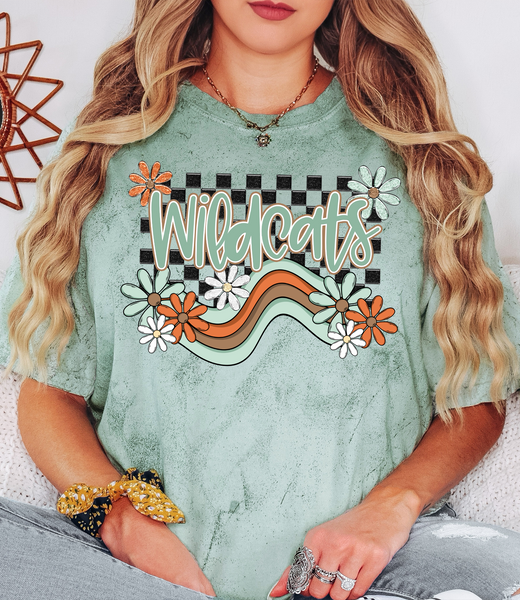 Wildcats Boho Wave DTF Print