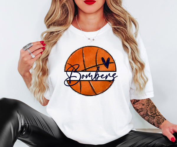 Bombers Ballers Basketball DTF Print