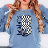 Bombers Checker Cheer DTF Print
