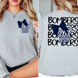 Bombers Basketball Net Bow DTF Print