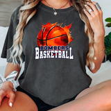 Bombers Splash Basketball DTF Print