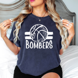 Bombers Basketball with Heart DTF Print