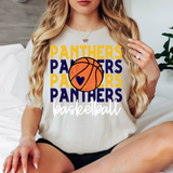 Panthers Basketball Bookworm Repeat DTF Print