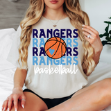 Rangers Basketball Bookworm Repeat DTF Print