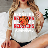 Redskins Basketball Bookworm Repeat DTF Print