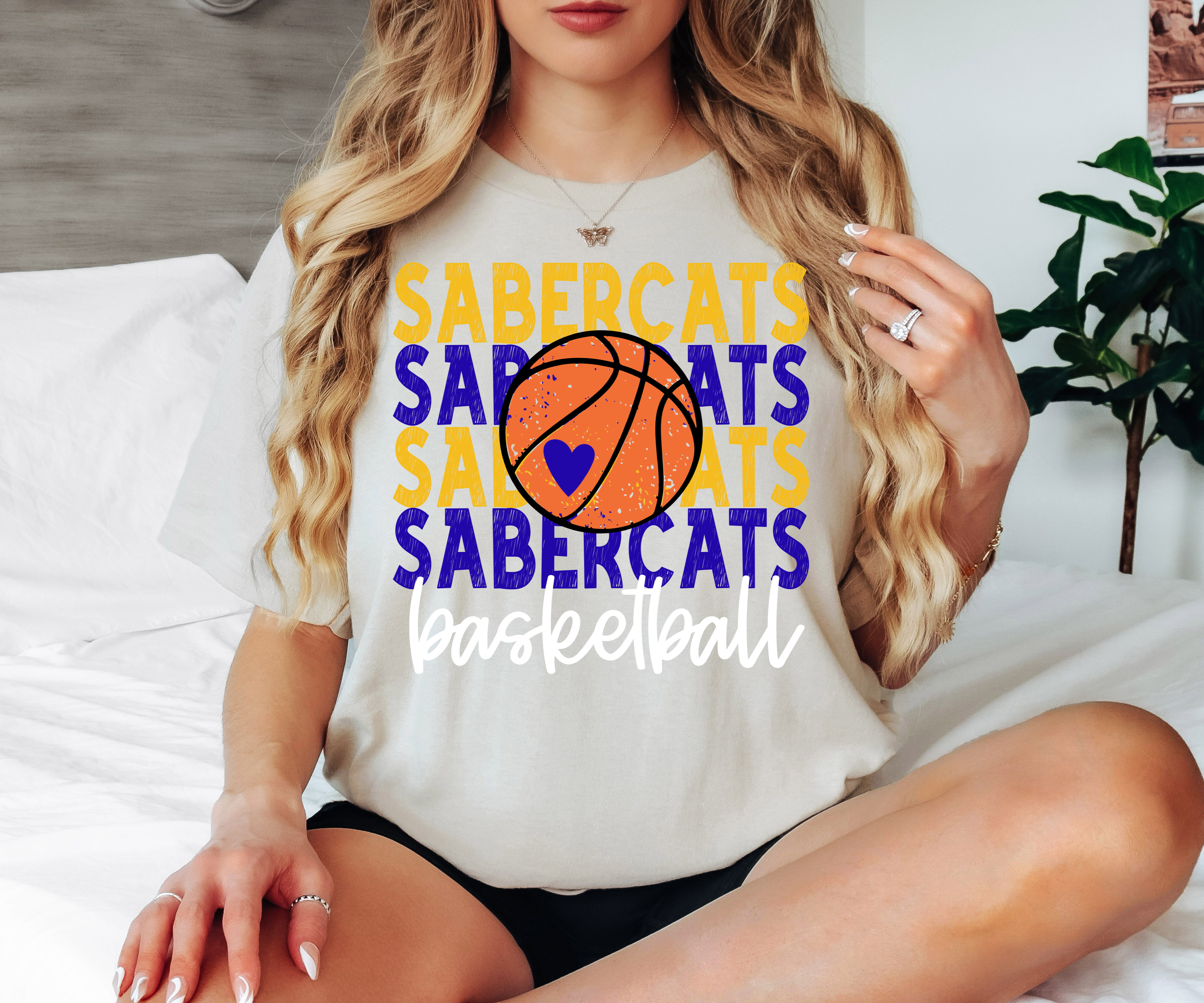 Sabercats Basketball Bookworm Repeat DTF Print