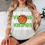 Vikings Basketball Bookworm Repeat DTF Print