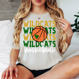 Wildcats Basketball Bookworm Repeat DTF Print