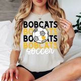 Bobcats Soccer Bookworm Repeat DTF Print