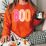 Halloween Pink Orange BOO DTF Print