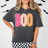 Halloween Pink Orange BOO DTF Print