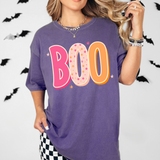 Halloween Pink Orange BOO DTF Print