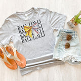 Ball Lolli Softball Baseball Bow Repeat DTF Print