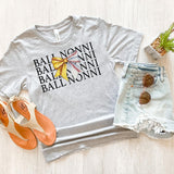 Ball Nonni Softball Baseball Bow Repeat DTF Print