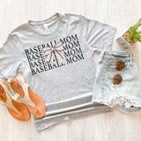 Baseball Mom Bow Repeat DTF Print