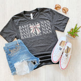 Baseball Nan Bow Repeat DTF Print