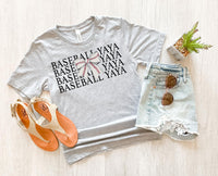 Baseball Yaya Bow Repeat DTF Print