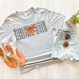 Basketball Auntie Bow Repeat DTF Print