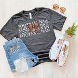 Football Nan Bow Repeat DTF Print