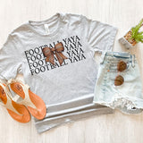Football Yaya Bow Repeat DTF Print